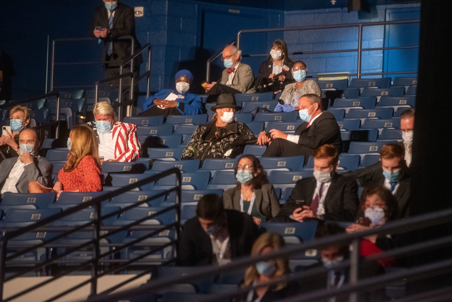 The crowd of the 2020 Presidential Debate at Belmont University